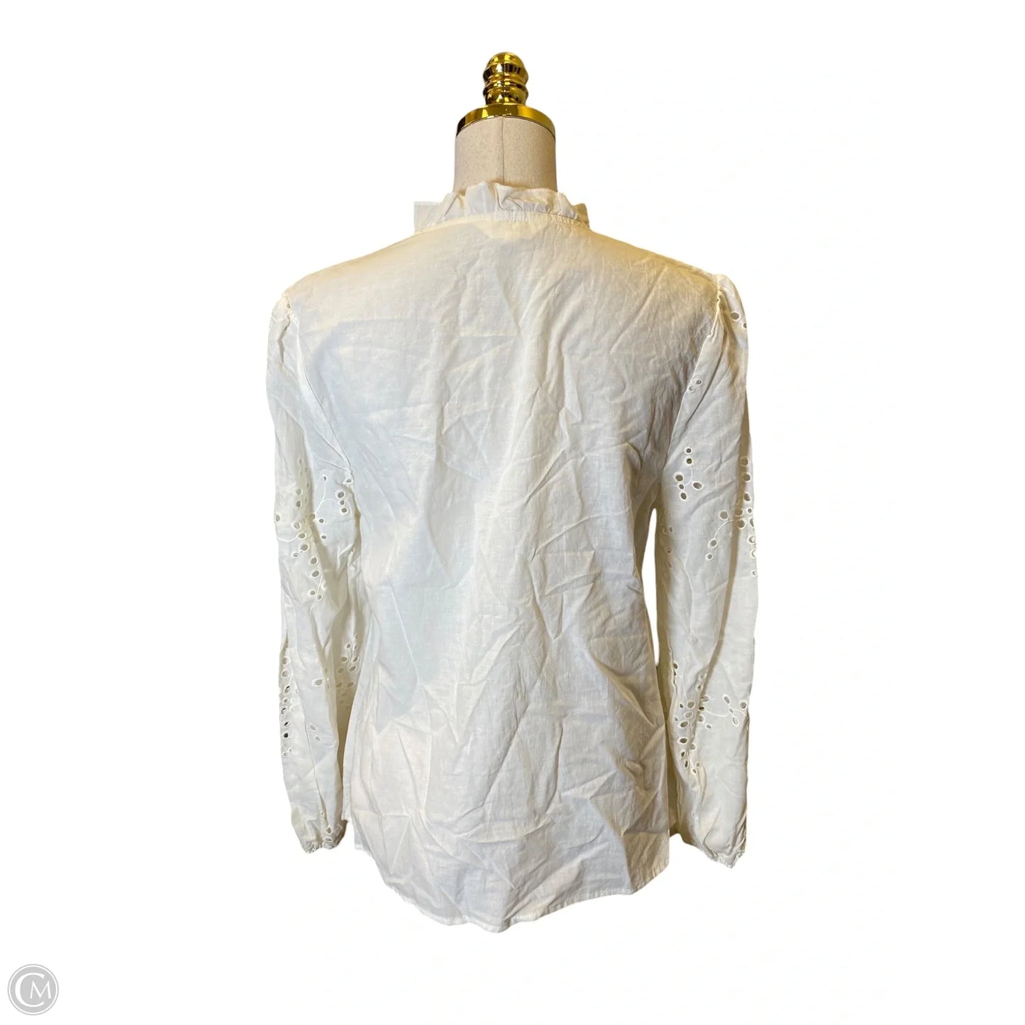Top Long Sleeve By Adiva In Cream, Size: M