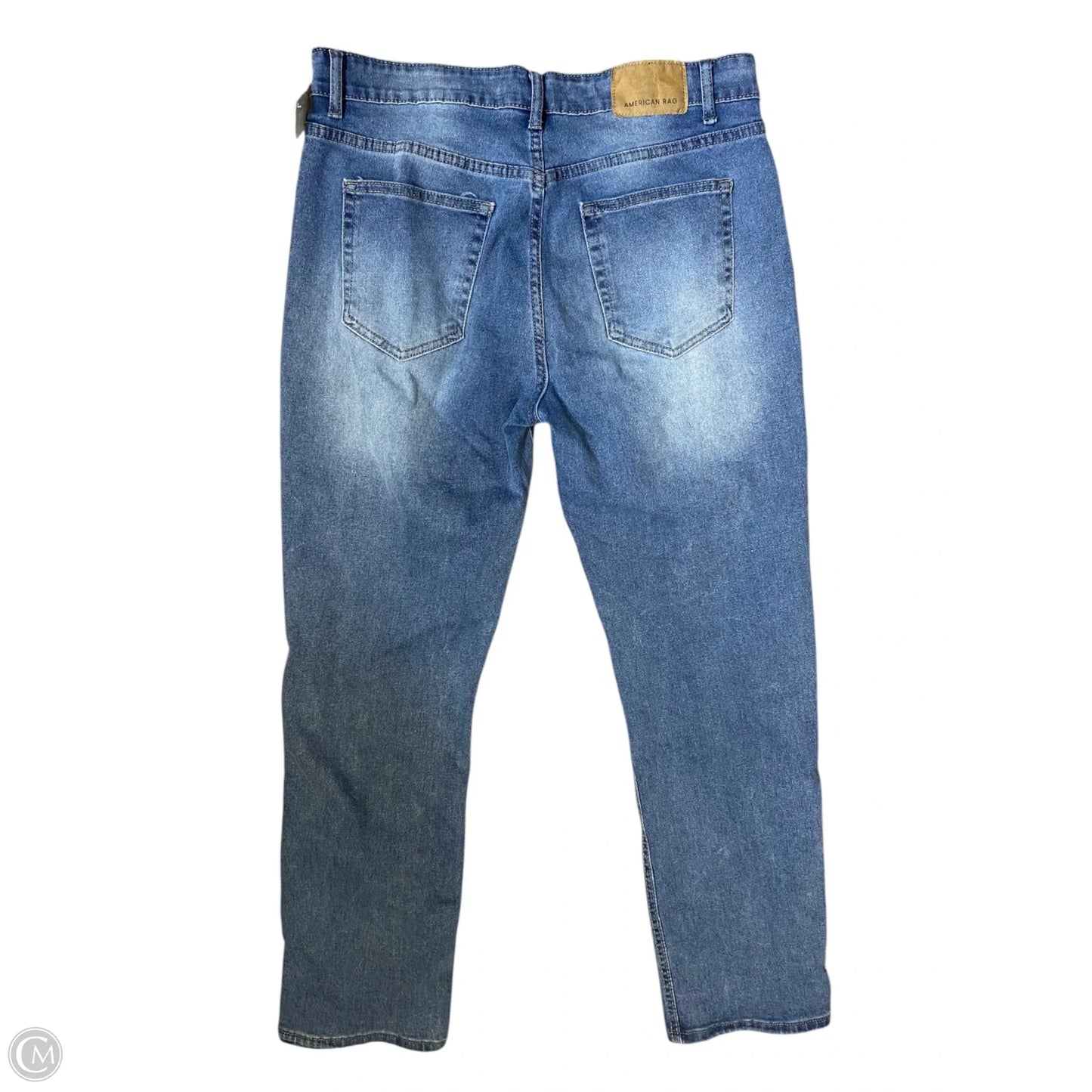 Jeans Straight By American Rag In Blue Denim, Size: 14