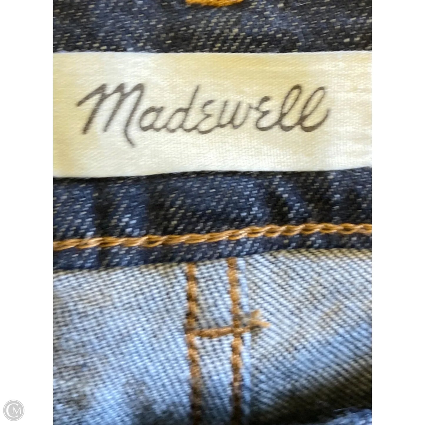 Jeans Straight By Madewell In Blue Denim, Size: 6