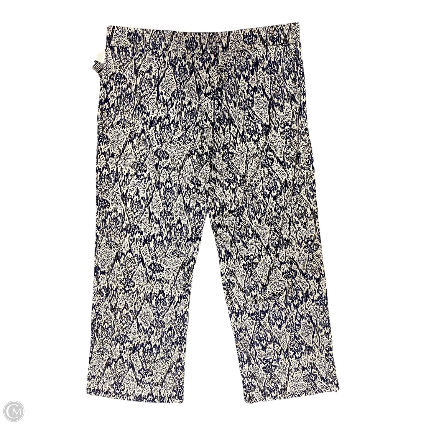 Pants Other By Clothes Mentor In Blue & White, Size: 2x