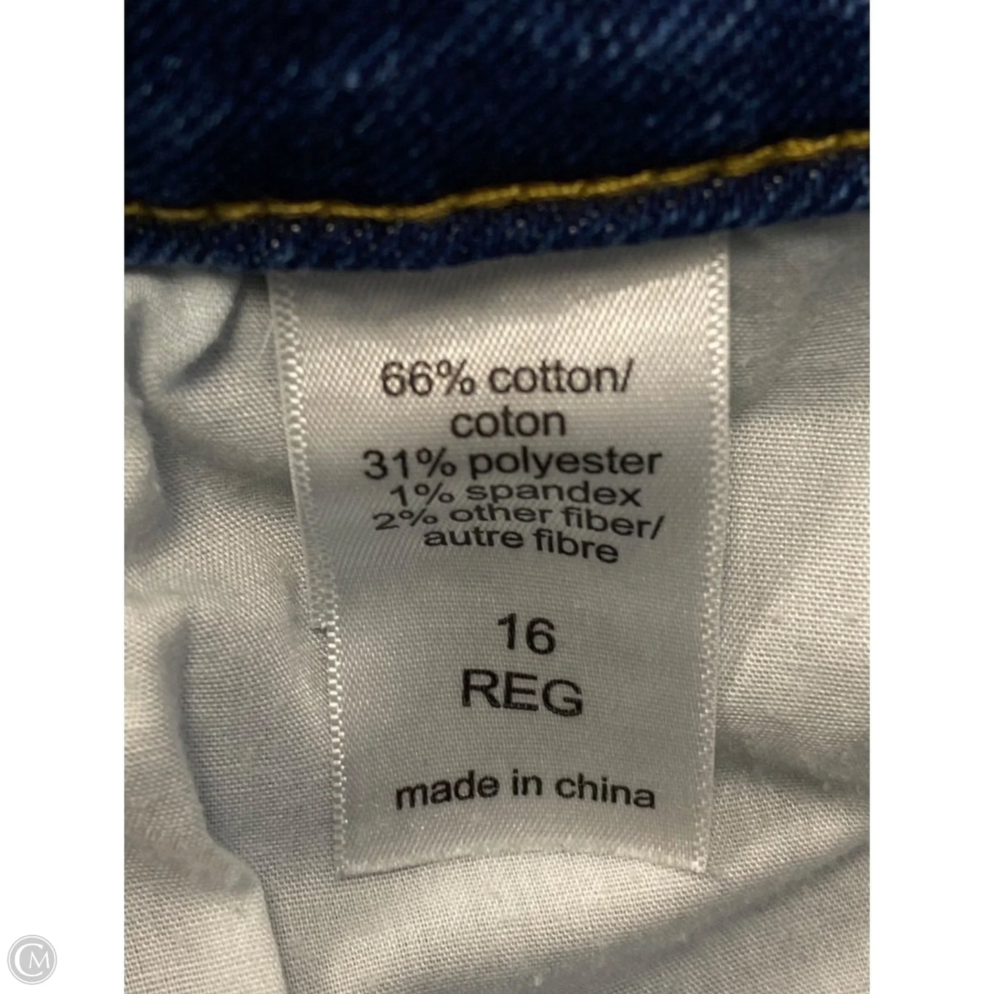 Jeans Straight By Maurices In Blue Denim, Size: 16