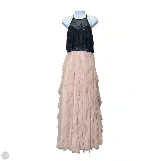 Dress Casual Maxi By Clothes Mentor In Black & Pink, Size: M