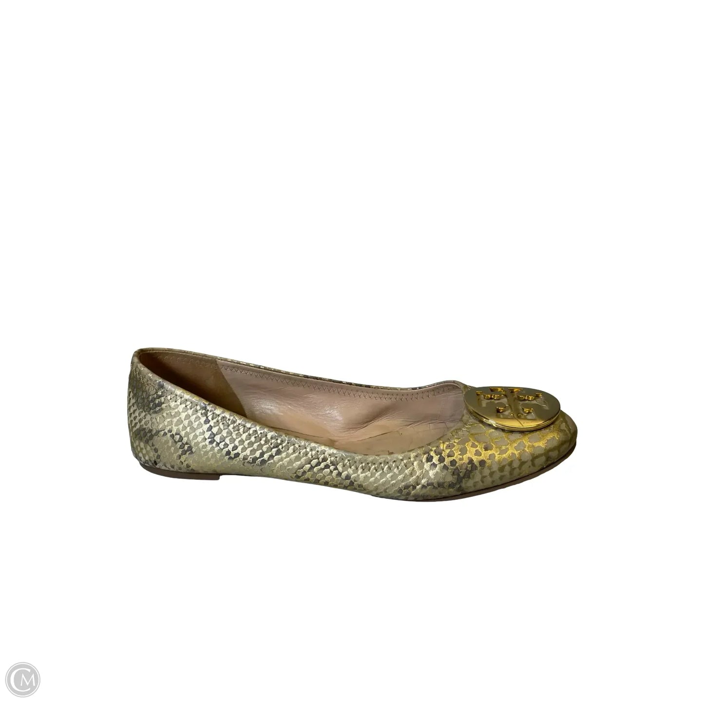 Shoes Designer By Tory Burch In Gold, Size: 10