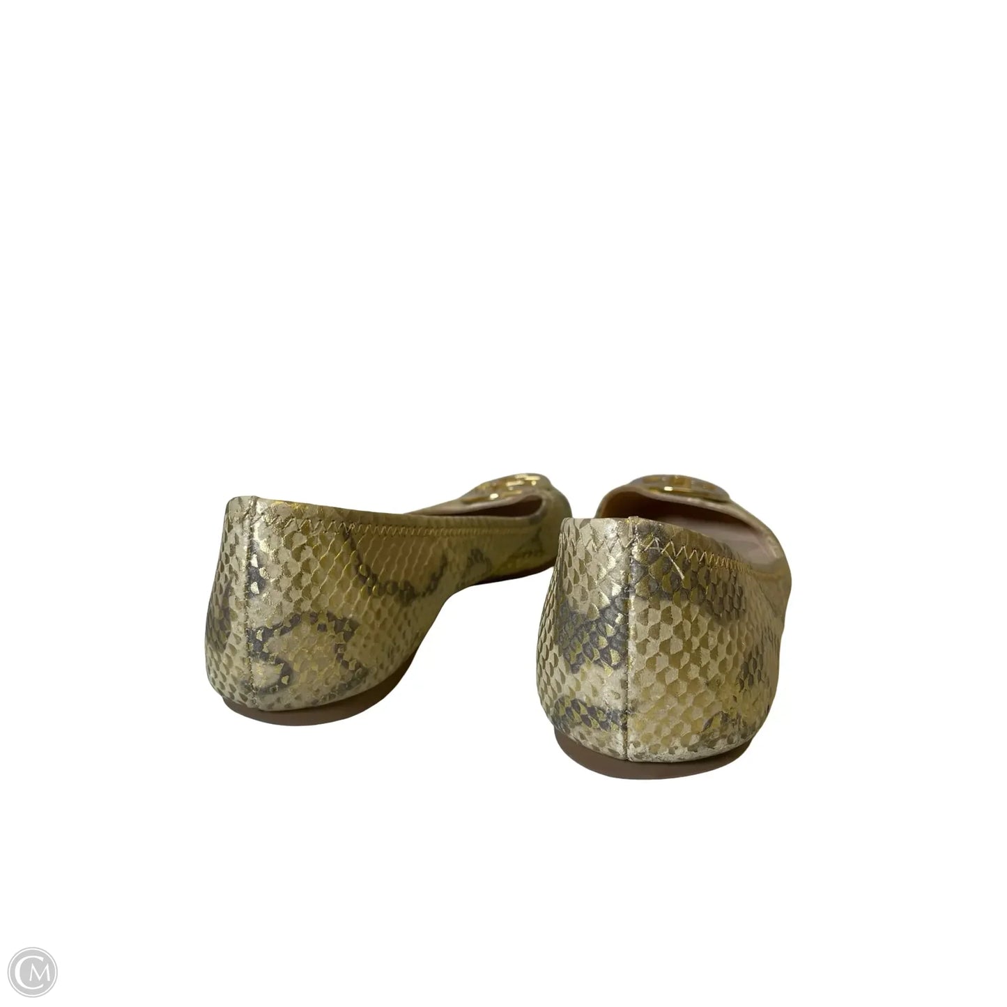 Shoes Designer By Tory Burch In Gold, Size: 10