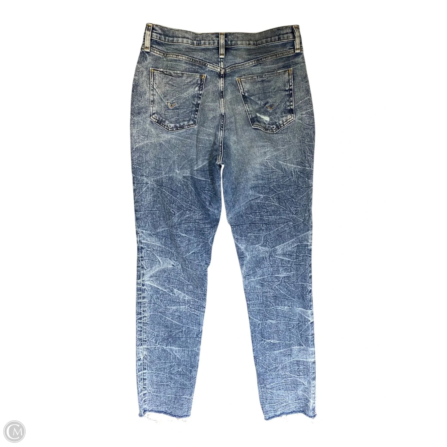 Jeans Straight By Hudson In Blue Denim, Size: 10