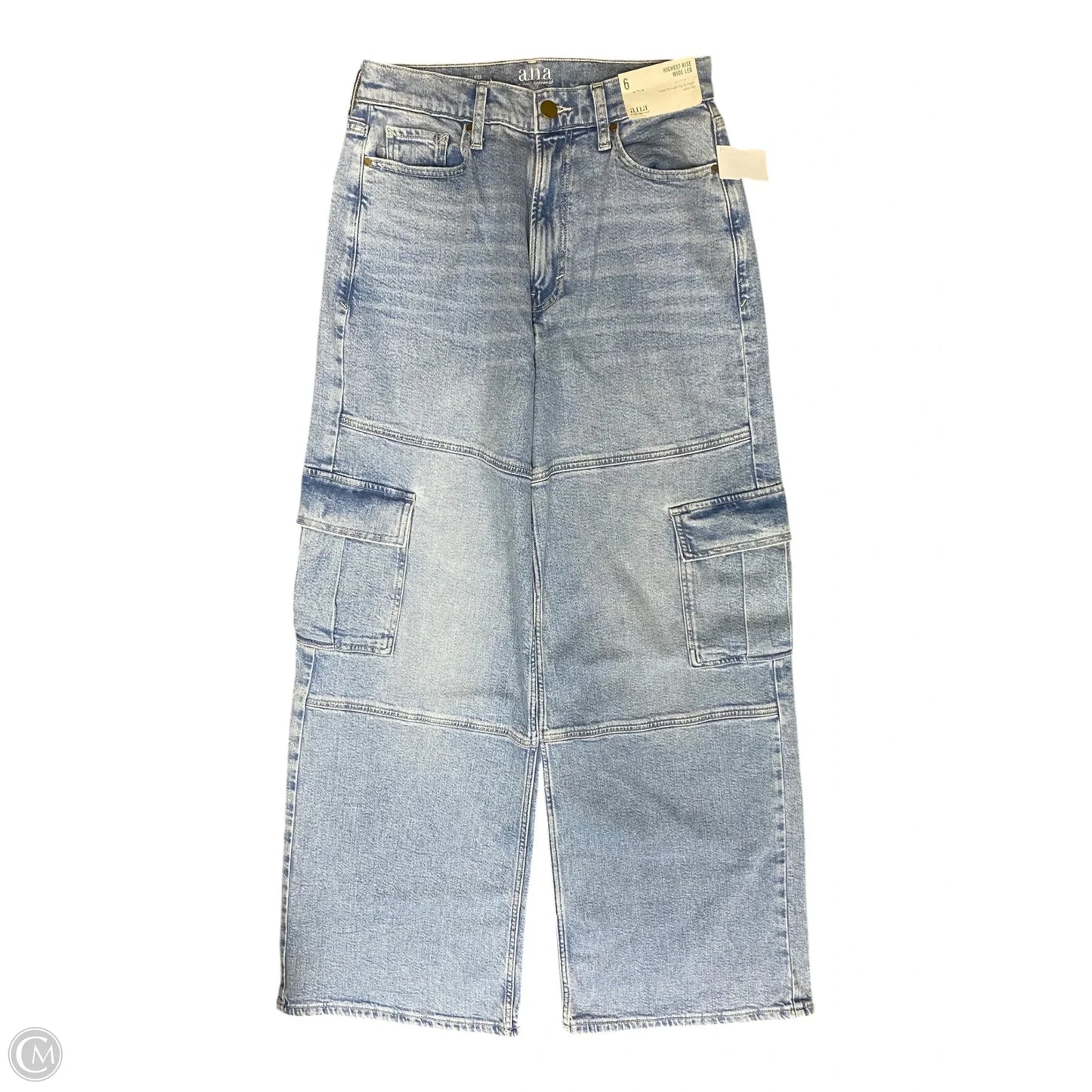Jeans Wide Leg By Ana In Blue Denim, Size: 6