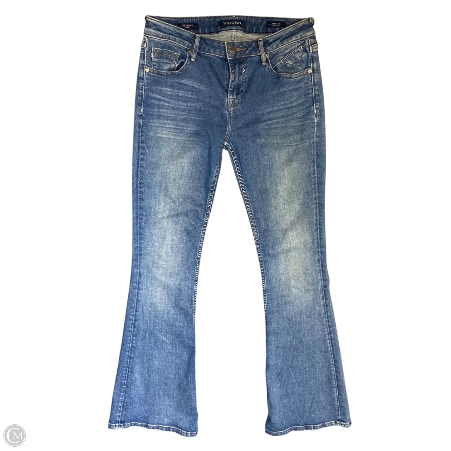Jeans Boot Cut By Vigoss In Blue Denim, Size: 2