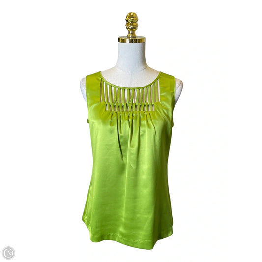 Top Sleeveless By Banana Republic In Green, Size: S