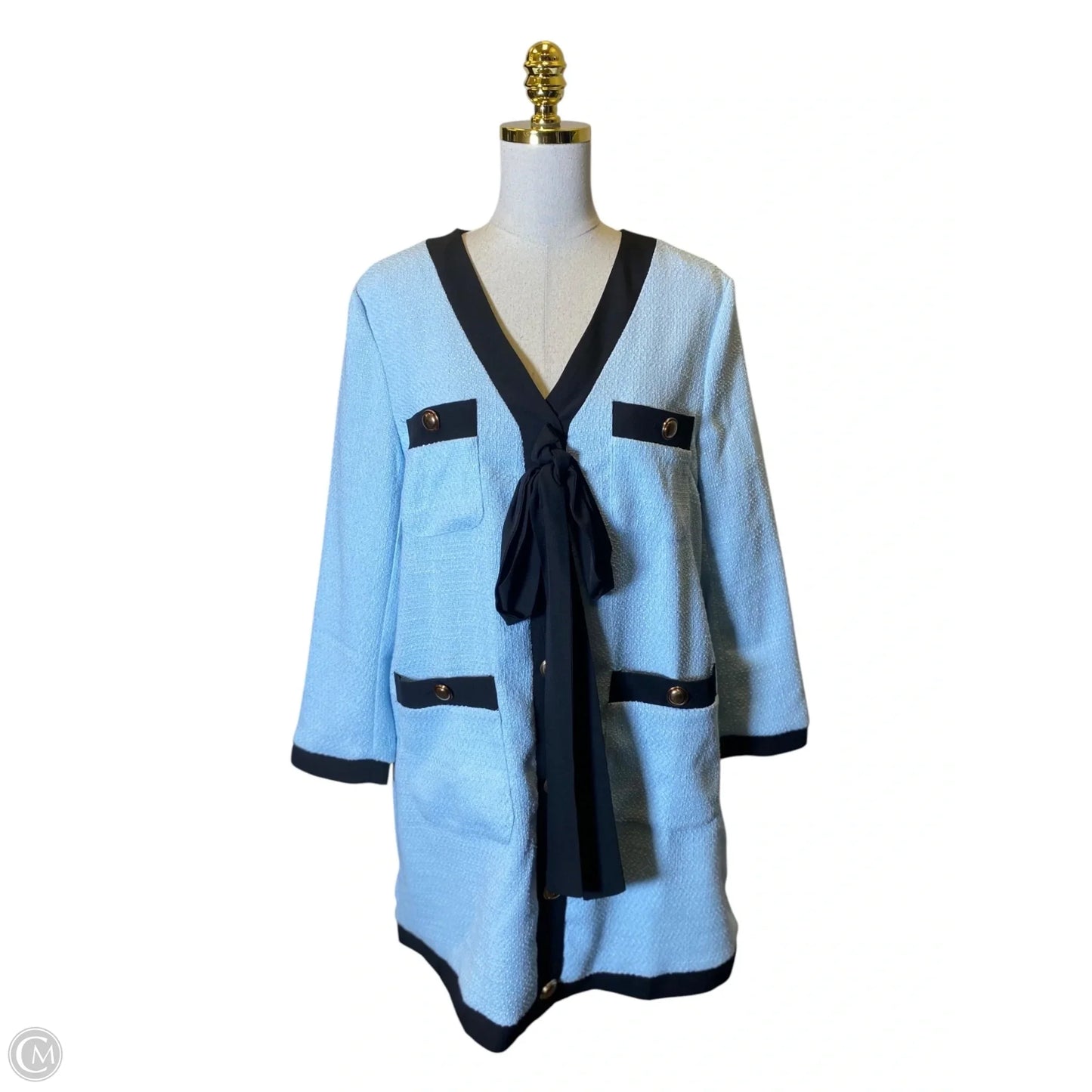 Dress Casual Midi By Clothes Mentor In Blue, Size: M