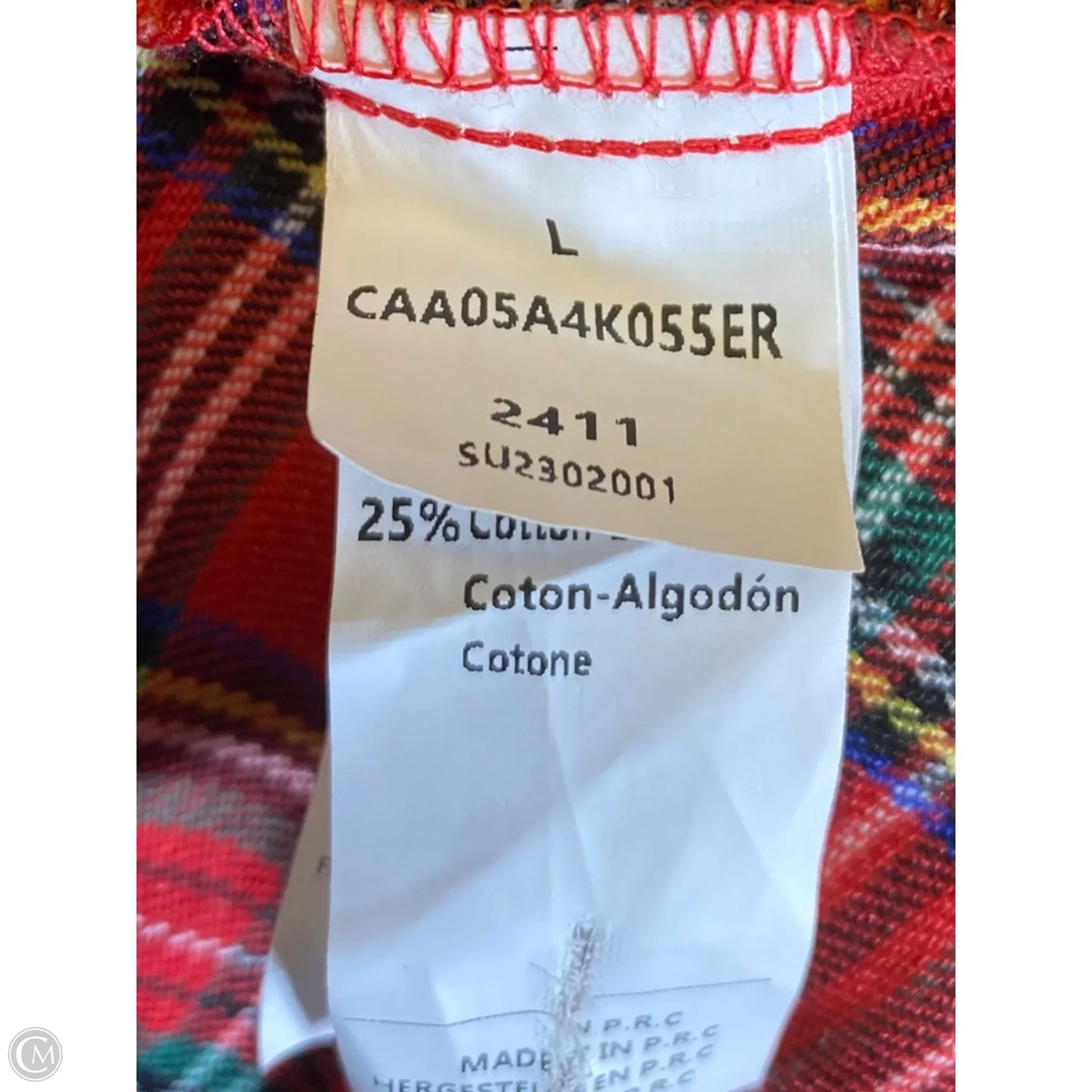 Dress Casual Midi By Clothes Mentor In Plaid Pattern, Size: L