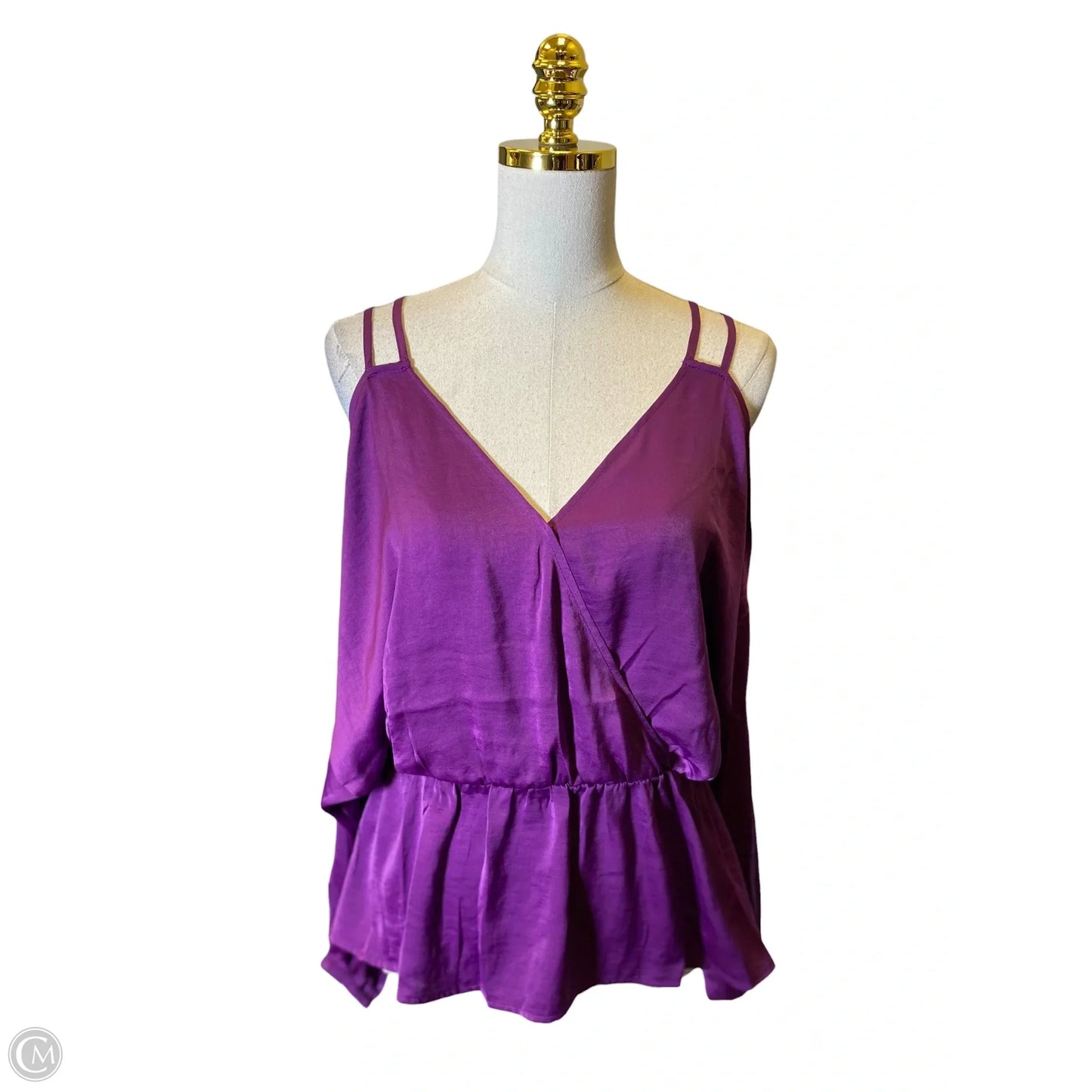 Top Long Sleeve By Venus In Purple, Size: S
