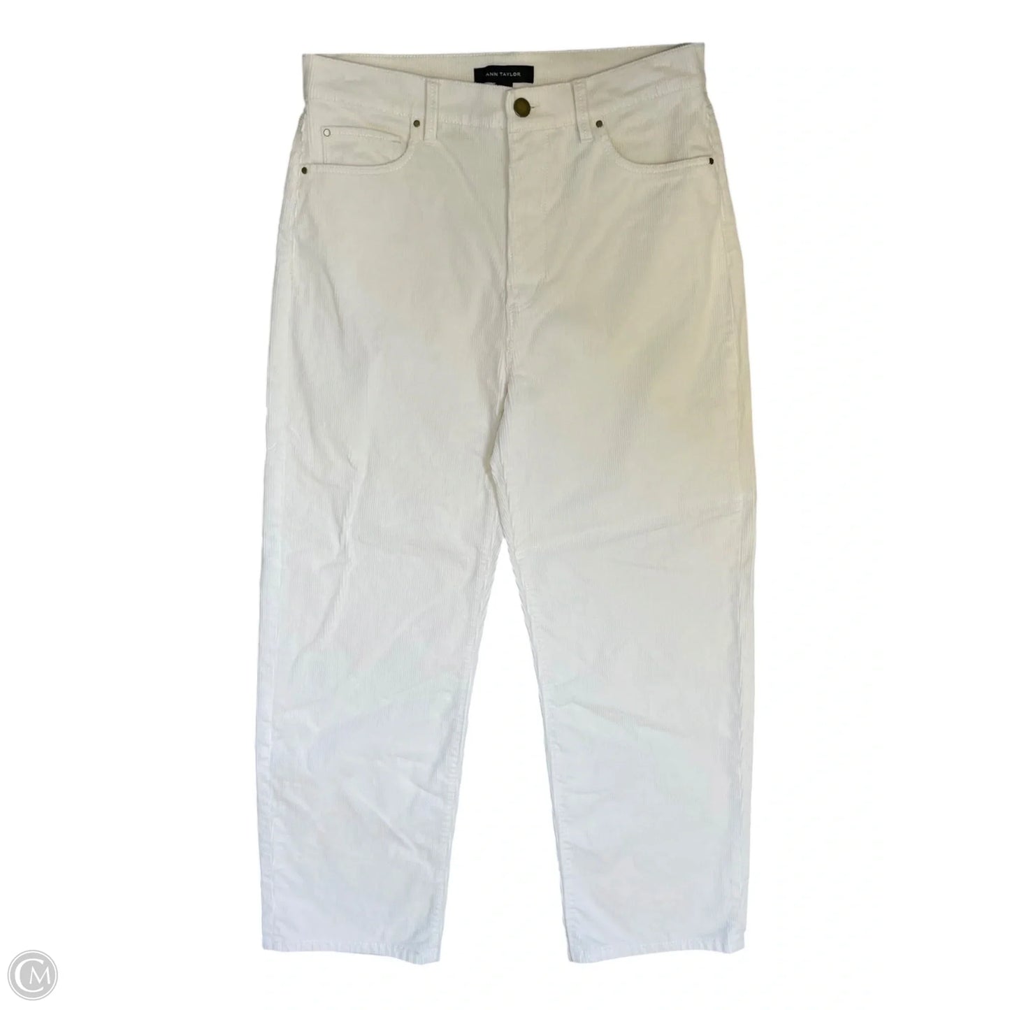 Pants Corduroy By Ann Taylor In Cream, Size: 4