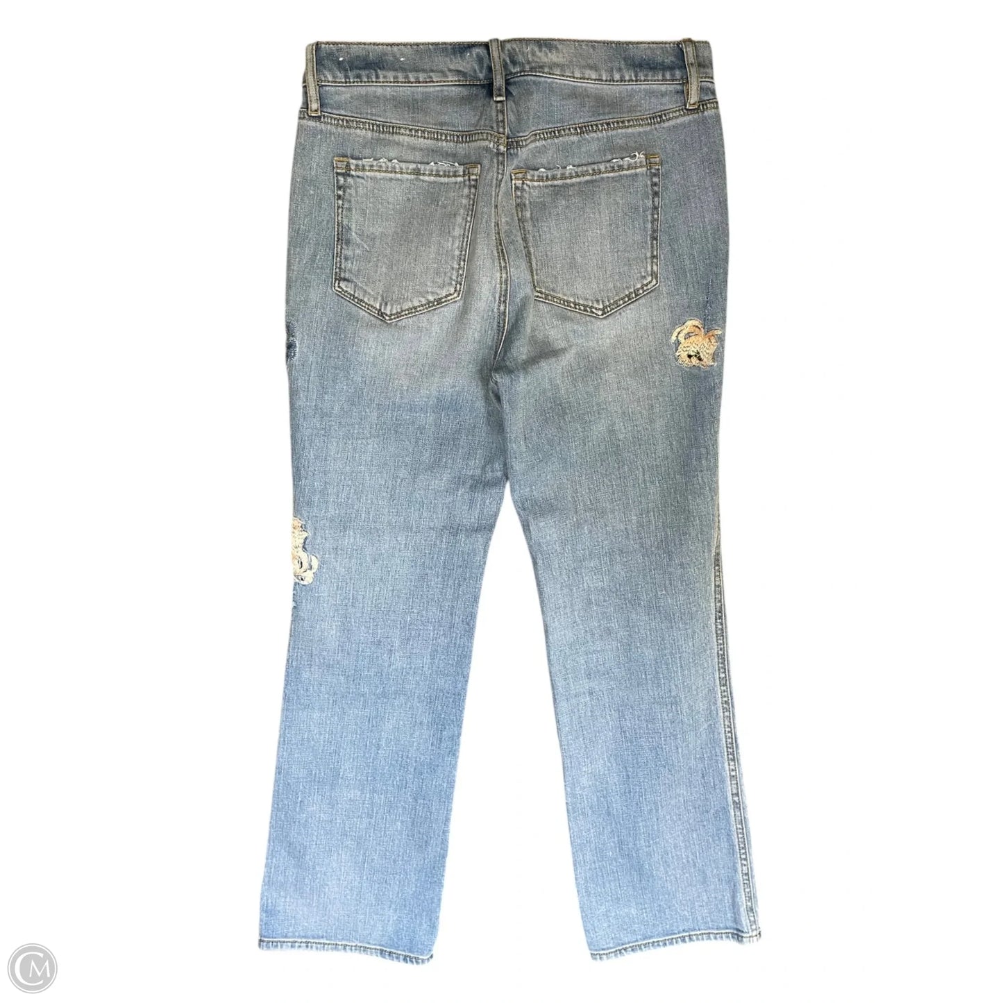 Jeans Straight By Loft In Blue Denim, Size: 2