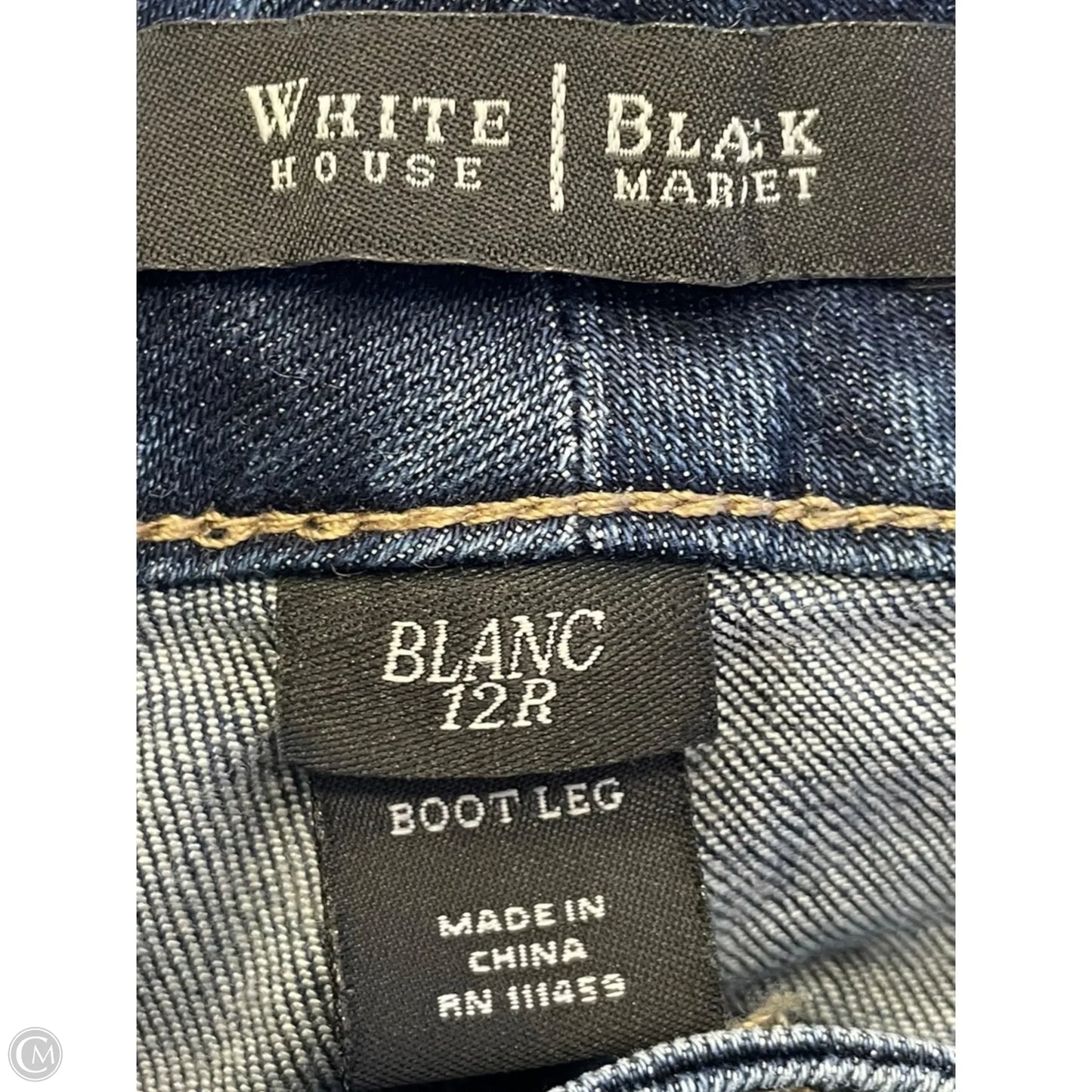 Jeans Boot Cut By White House Black Market In Blue Denim, Size: 12