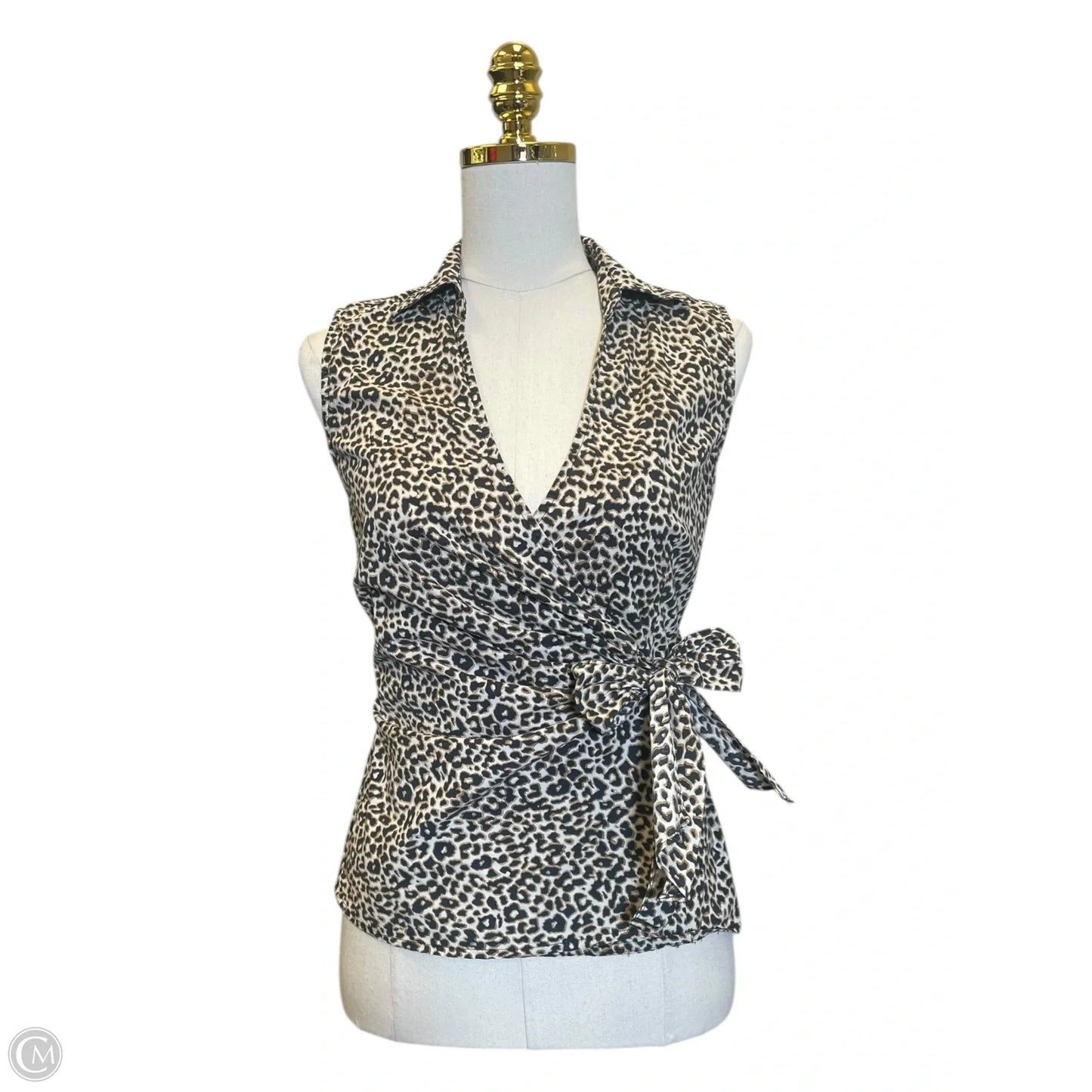 Top Sleeveless By Express Design Studio In Animal Print, Size: S