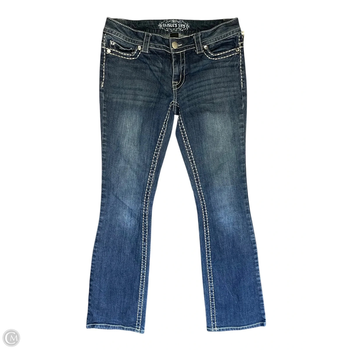 Jeans Boot Cut By Clothes Mentor In Blue Denim, Size: 4
