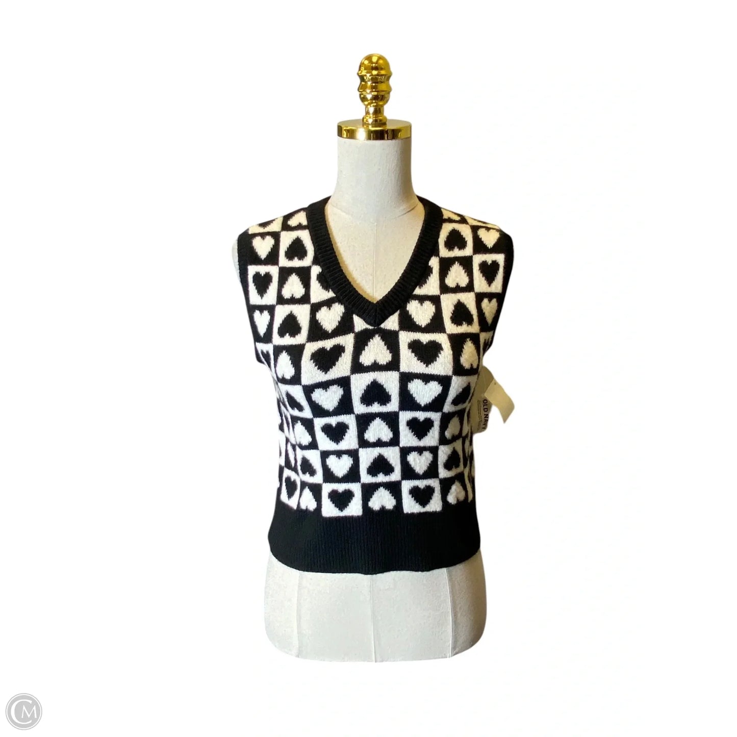 Vest Other By Old Navy In Black & White, Size: 2x