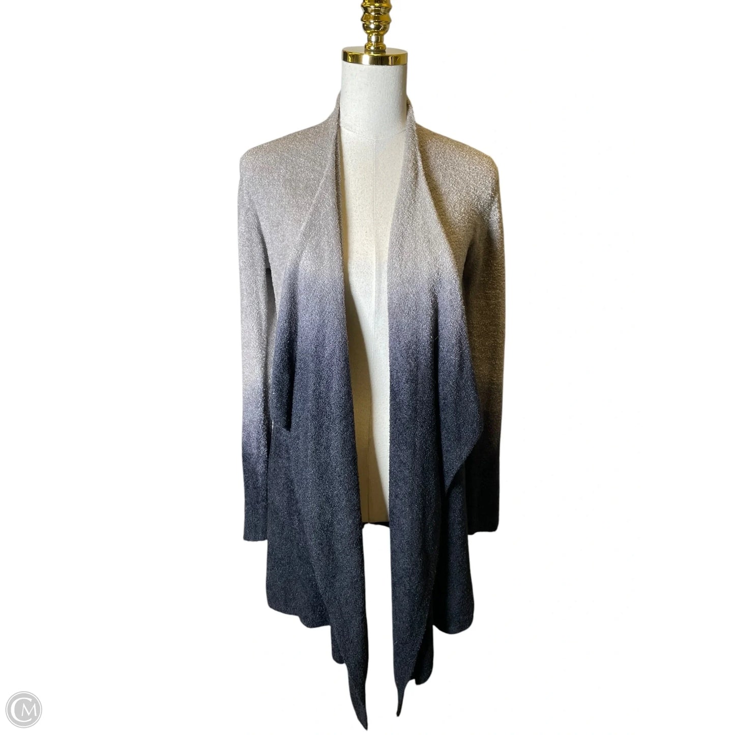Cardigan By Barefoot Dreams In Black & Grey, Size: M