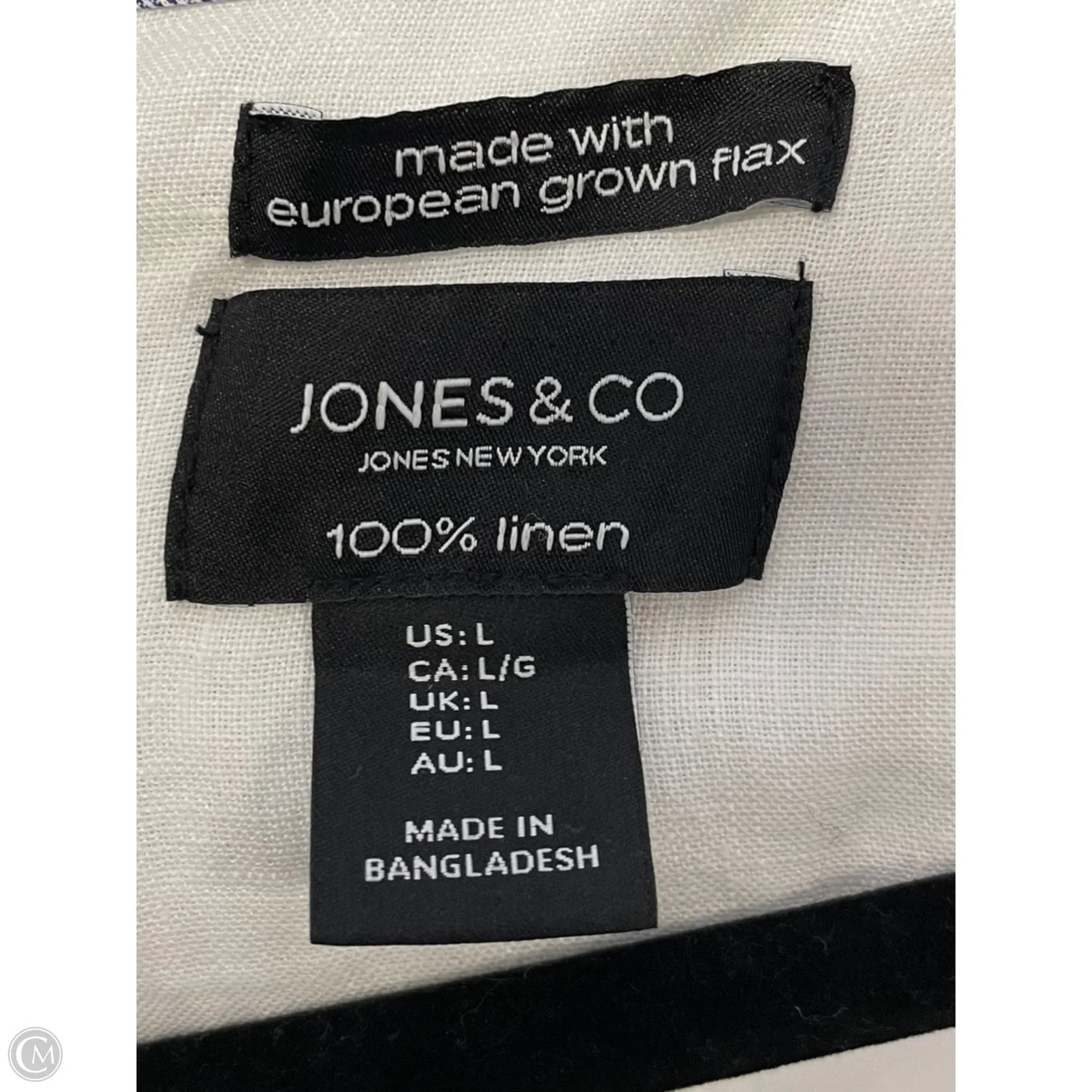 Jacket Other By Jones And Co In White, Size: L