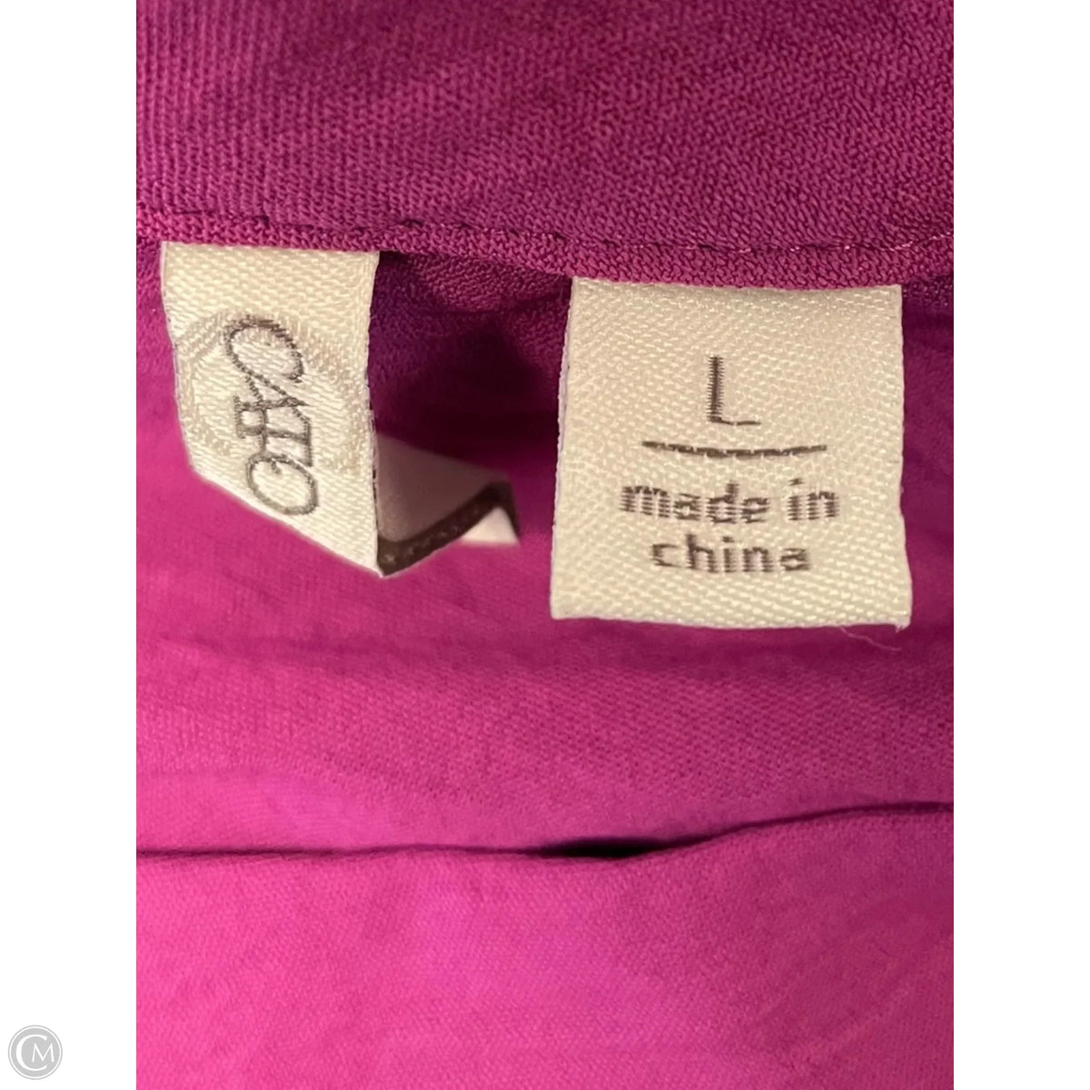 Top Long Sleeve By Cato In Purple, Size: L