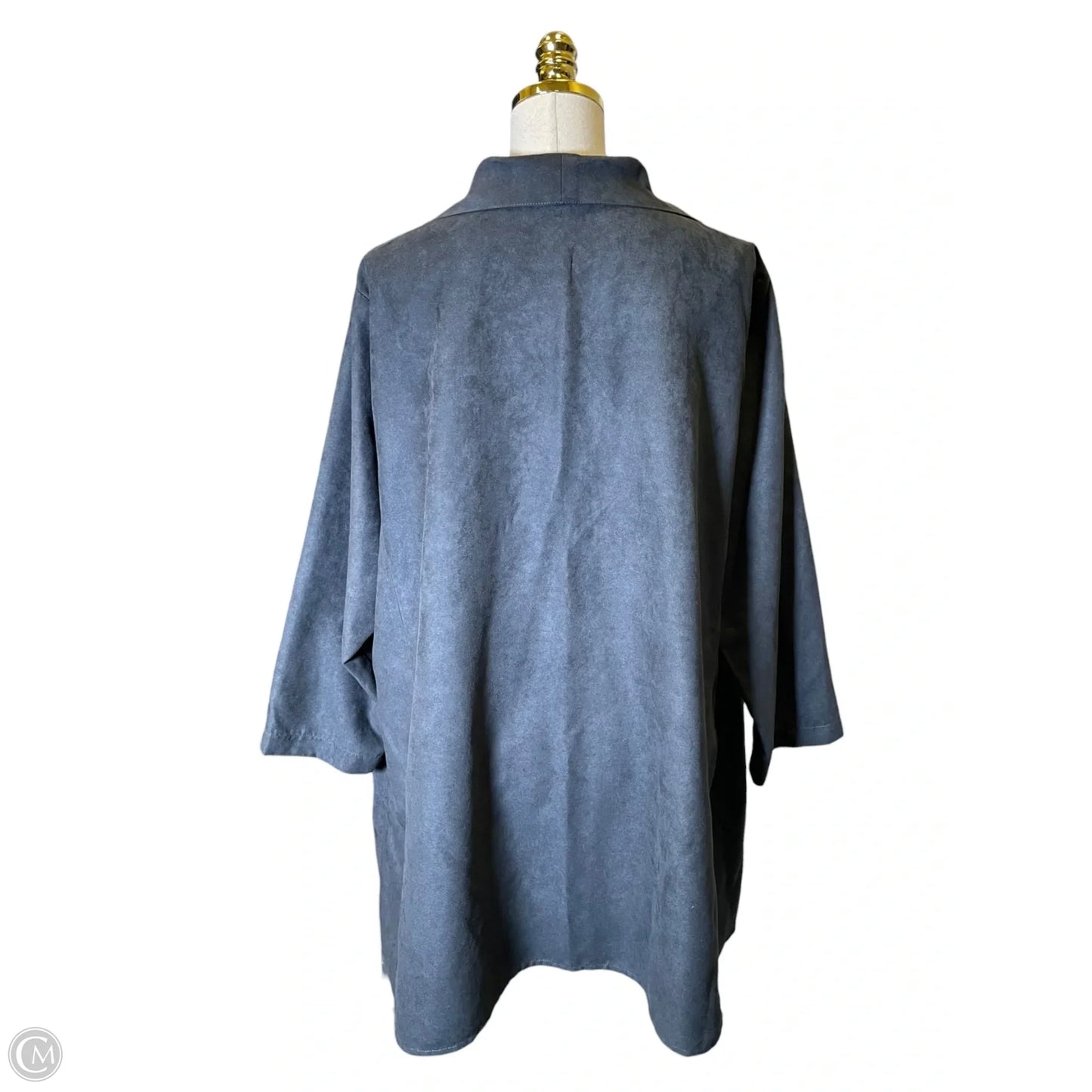 Blazer By Caroline Rose In Grey, Size: 2x