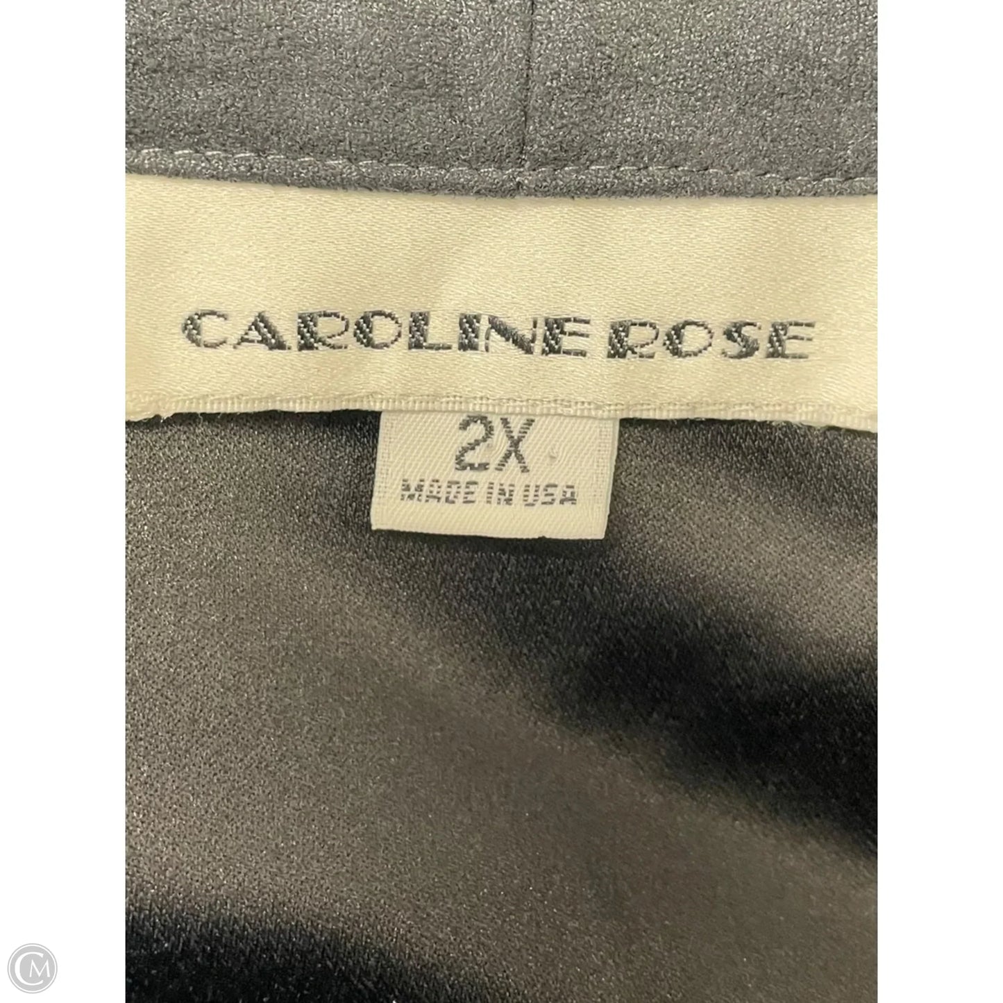 Blazer By Caroline Rose In Grey, Size: 2x