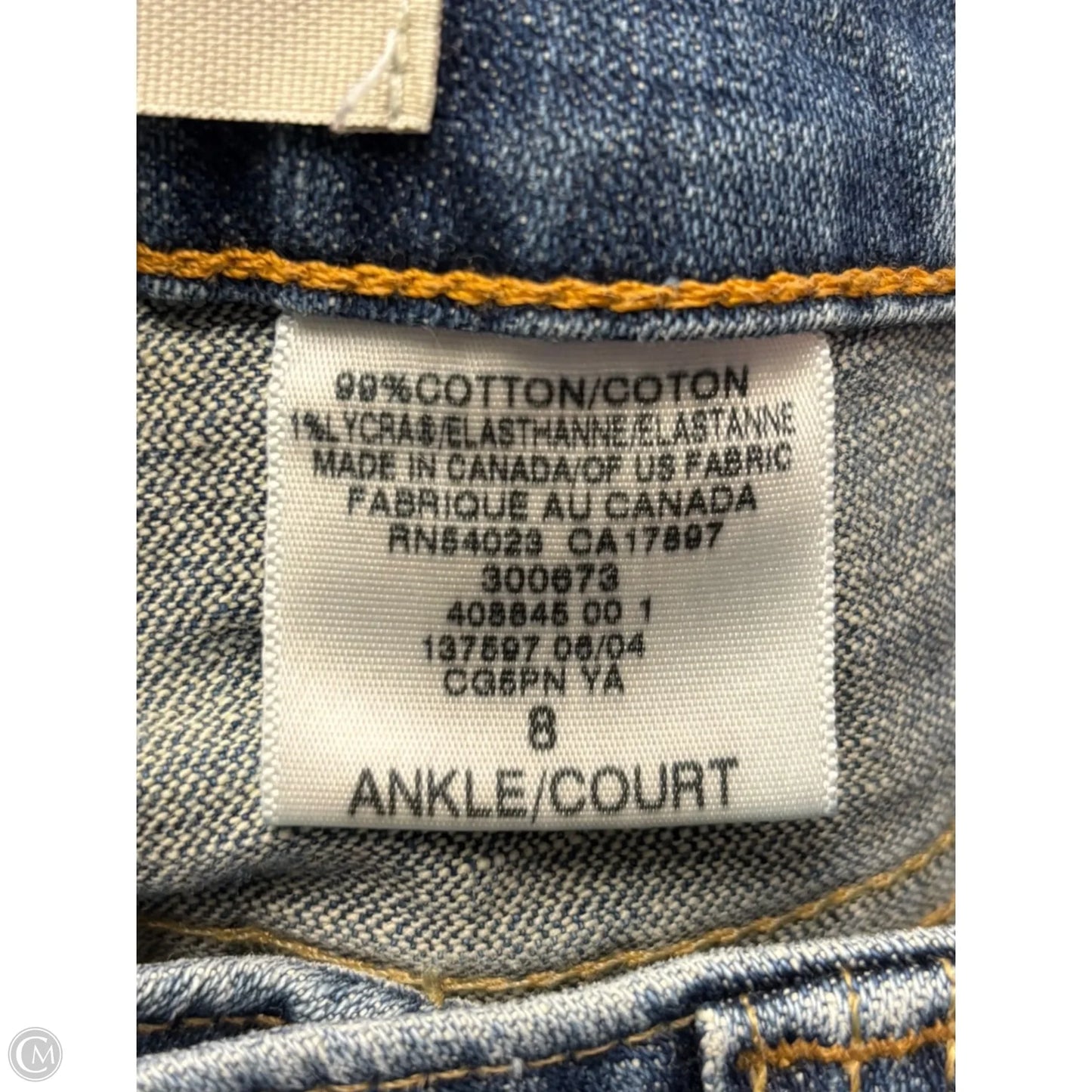 Jeans Flared By Gap In Blue Denim, Size: 8