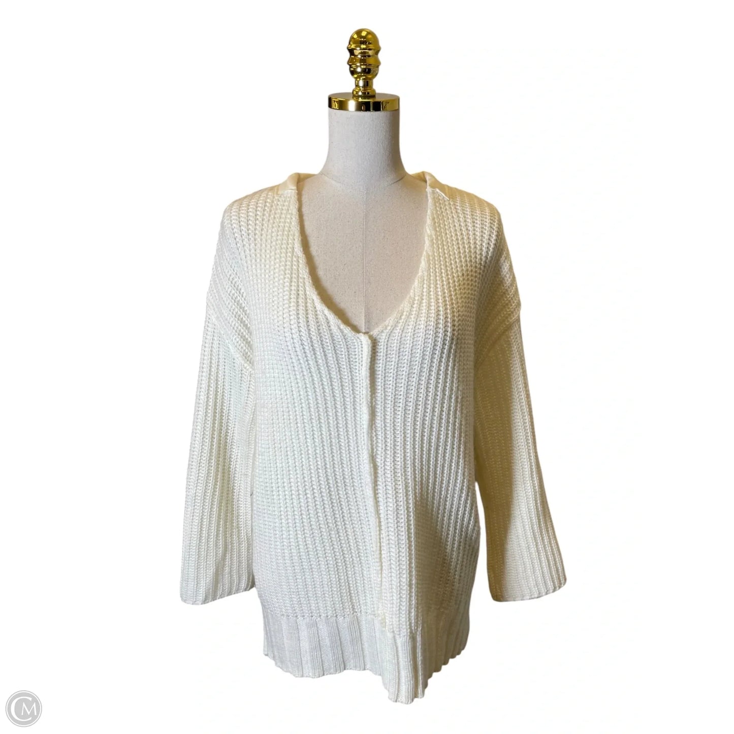Sweater By Cotton Emporium In Cream, Size: Xs