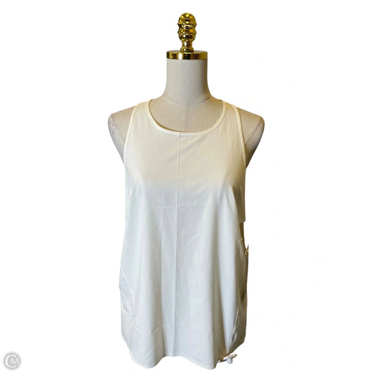 Athletic Tank Top By Lululemon In White, Size: 10