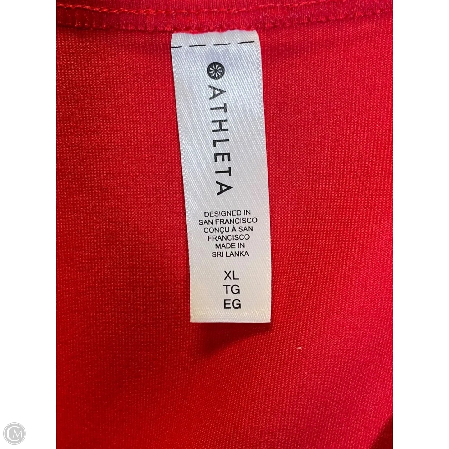 Athletic Tank Top By Athleta In Red, Size: Xl