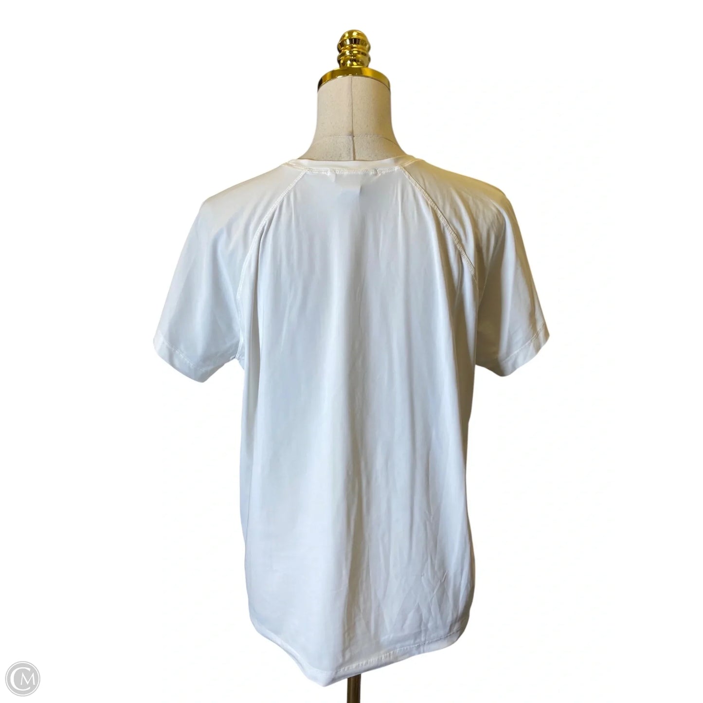 Athletic Top Short Sleeve By Athleta In White, Size: M