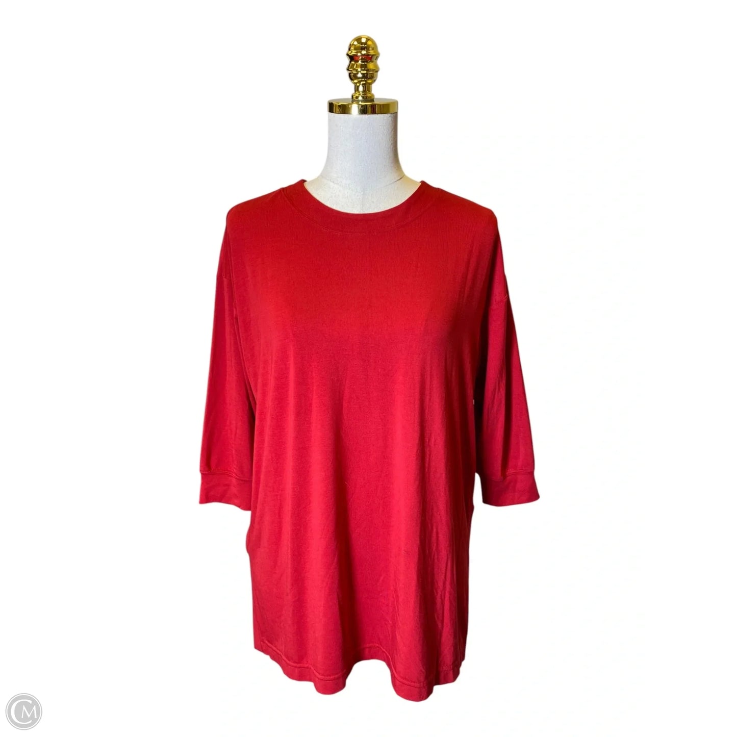 Top Long Sleeve By Athleta In Red, Size: Sp