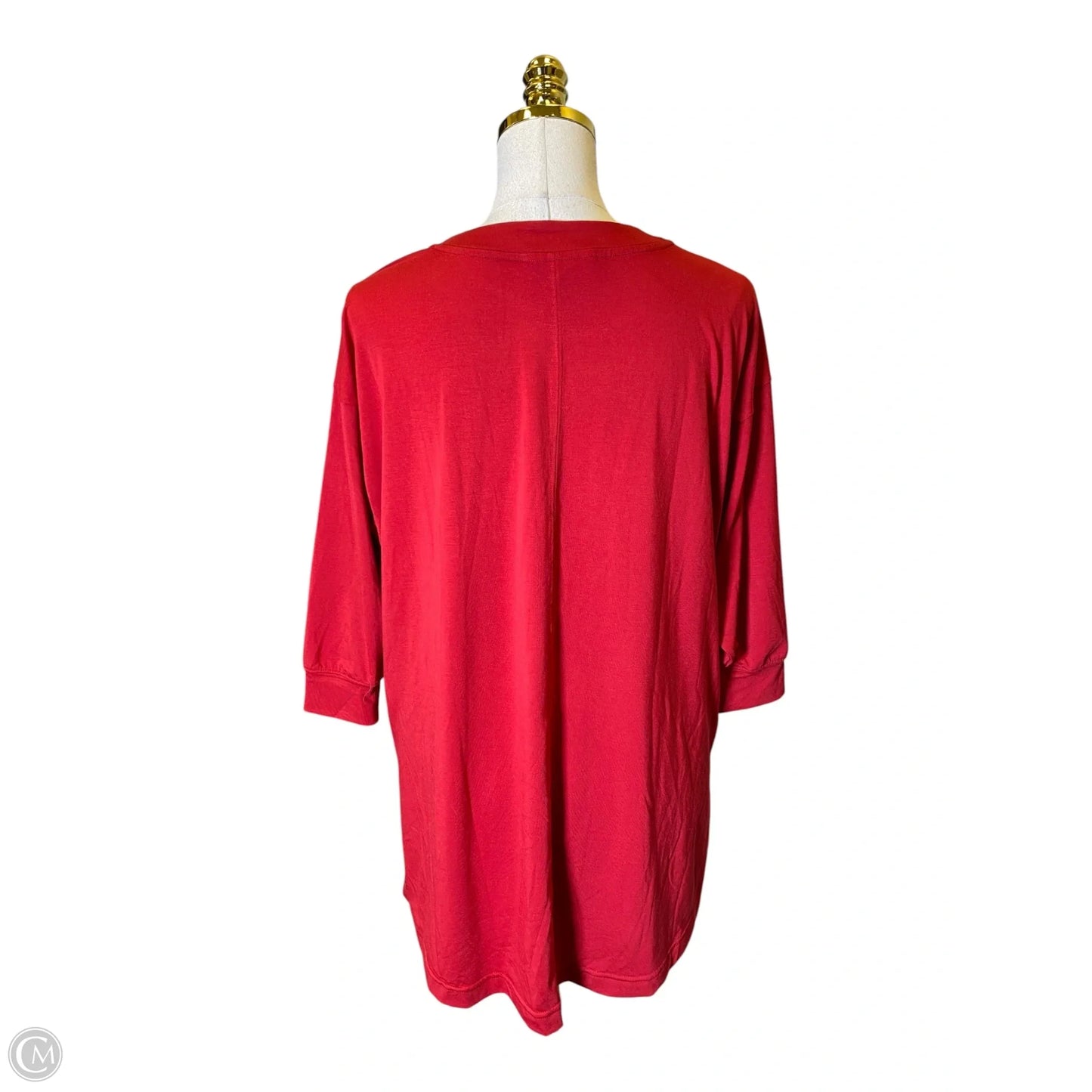 Top Long Sleeve By Athleta In Red, Size: Sp