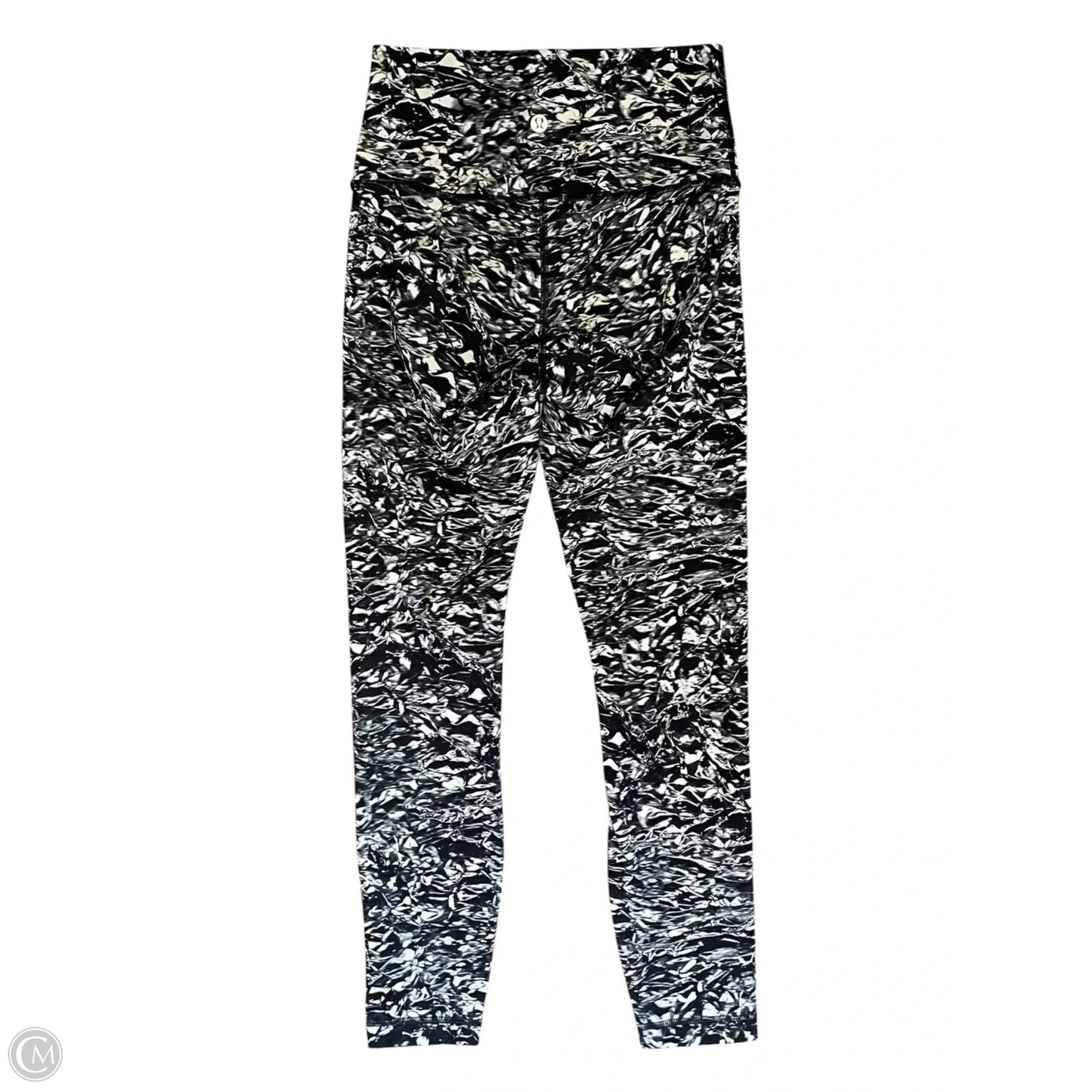 Athletic Leggings By Lululemon In Black & White, Size: 4