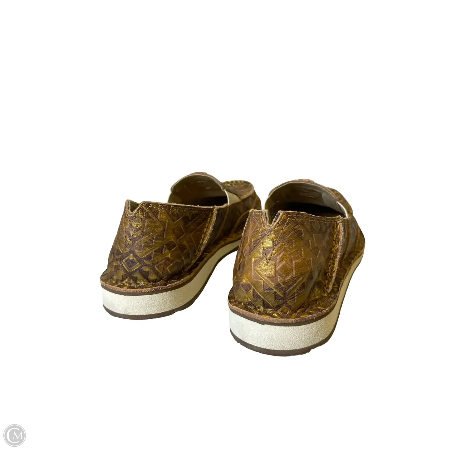 Shoes Flats By Ariat In Gold, Size: 8.5