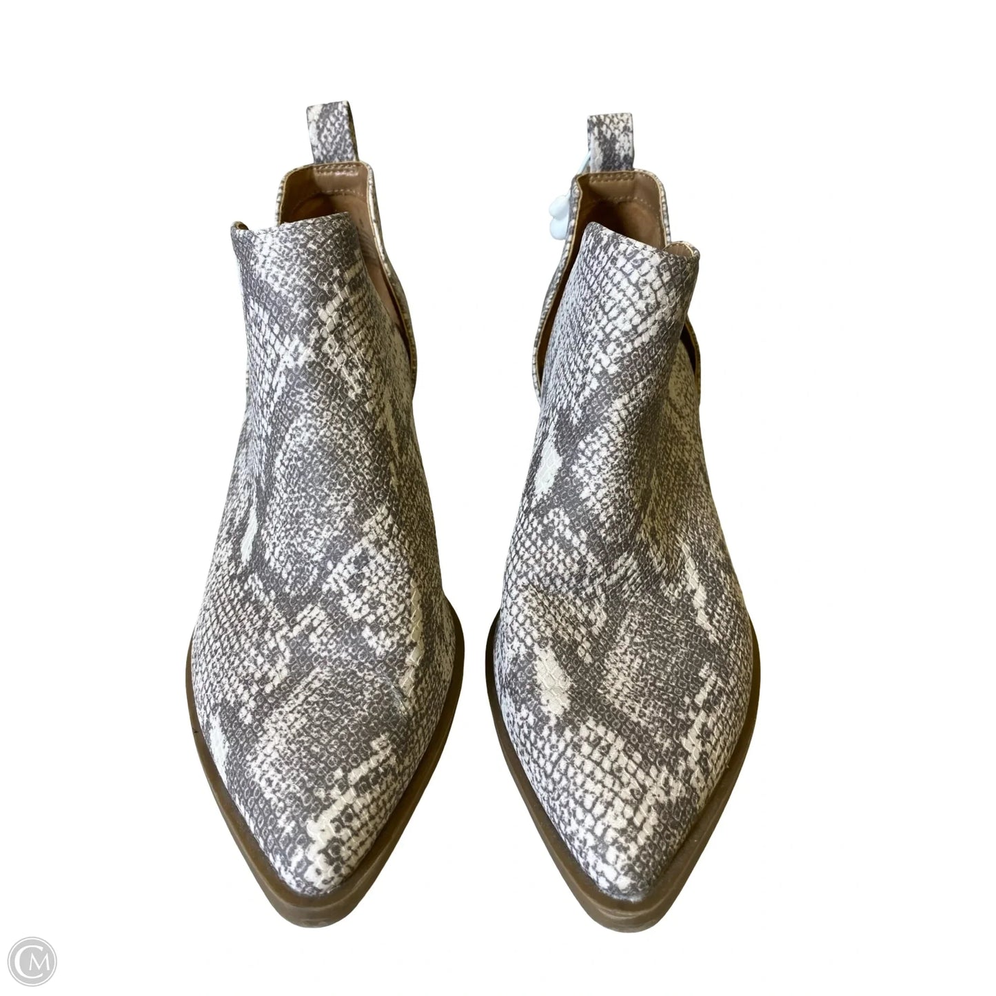 Boots Ankle Heels By Universal Thread In Snakeskin Print, Size: 8