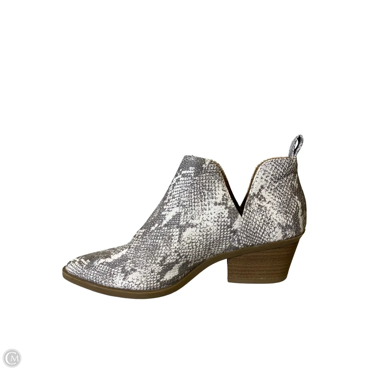 Boots Ankle Heels By Universal Thread In Snakeskin Print, Size: 8
