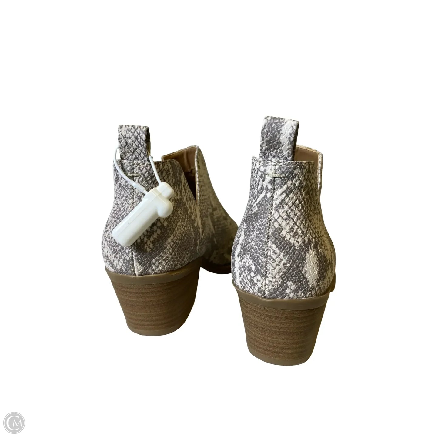 Boots Ankle Heels By Universal Thread In Snakeskin Print, Size: 8