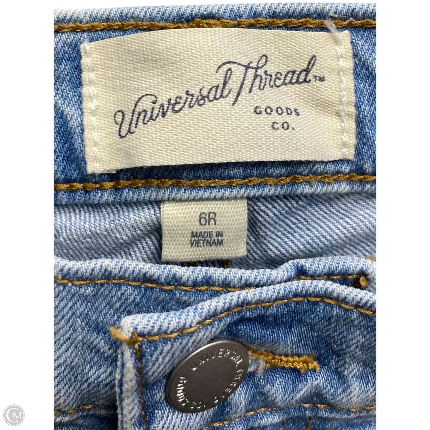 Jeans Straight By Universal Thread In Blue Denim, Size: 6