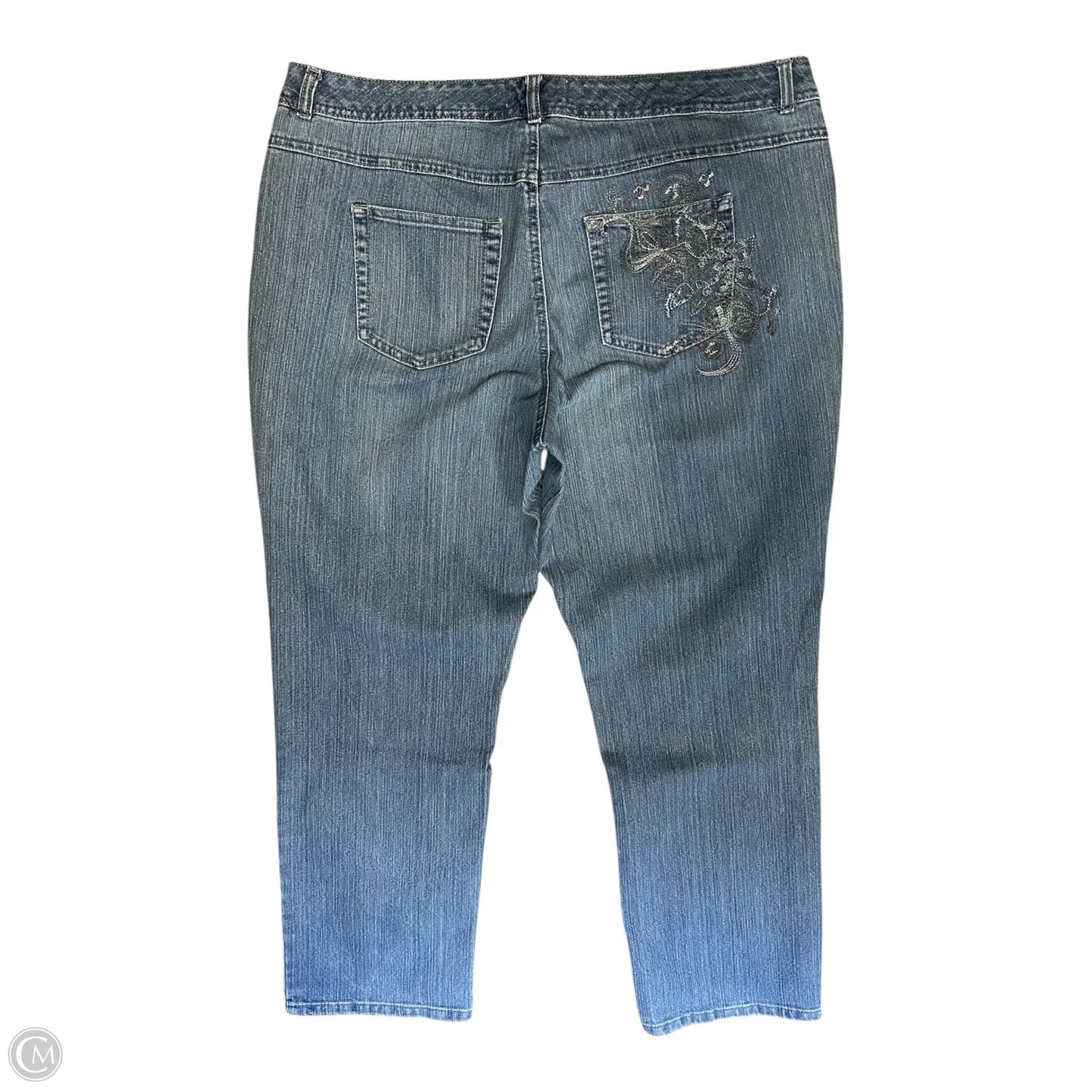 Jeans Straight By Clothes Mentor In Blue Denim, Size: 20
