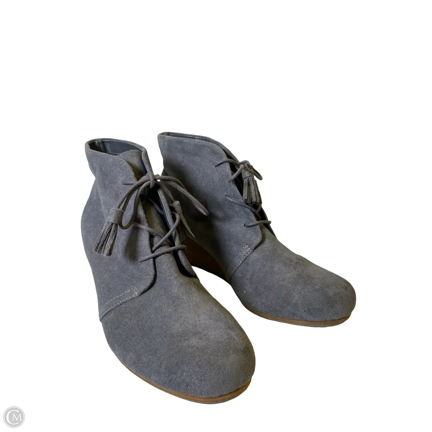Boots Ankle Heels By Dr Scholls In Grey, Size: 11