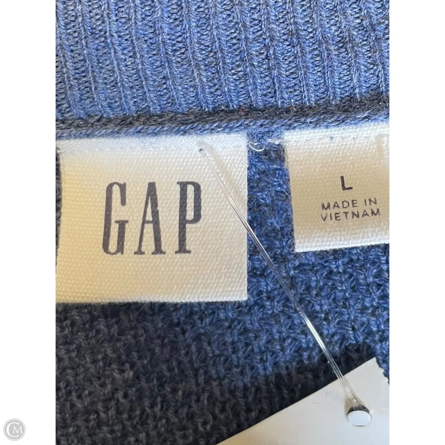 Sweater By Gap In Blue, Size: L