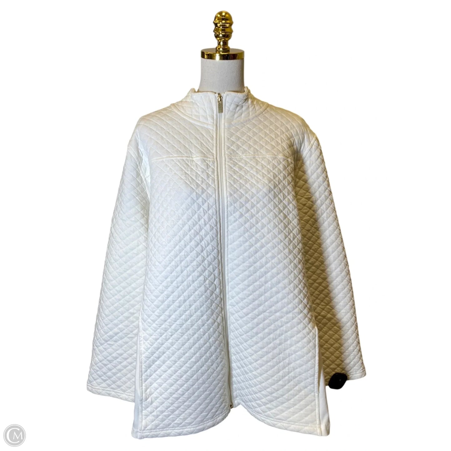 Jacket Other By Croft And Barrow In White, Size: 2x