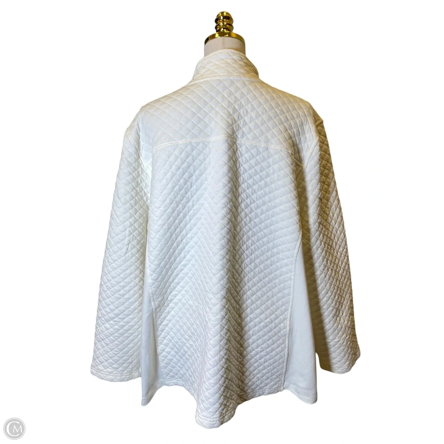 Jacket Other By Croft And Barrow In White, Size: 2x