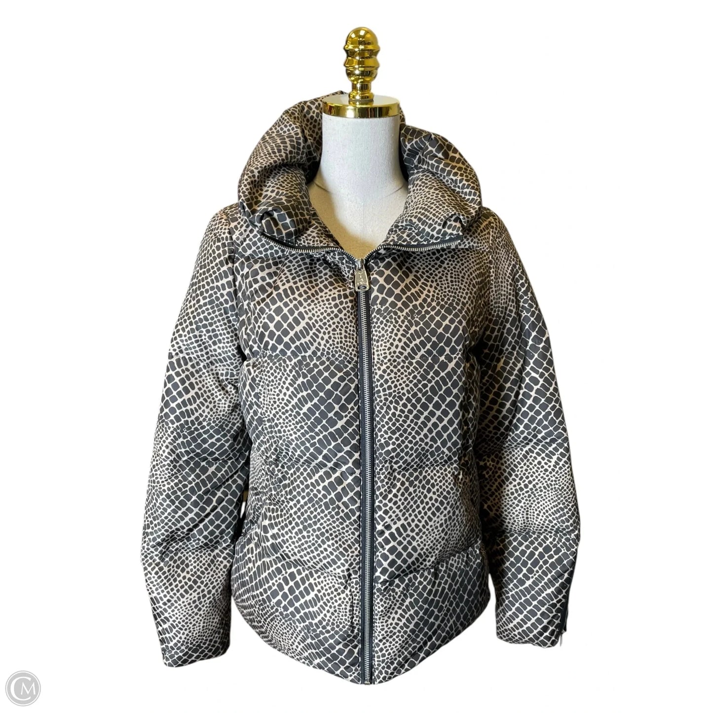 Jacket Puffer & Quilted By Clothes Mentor In Brown, Size: M