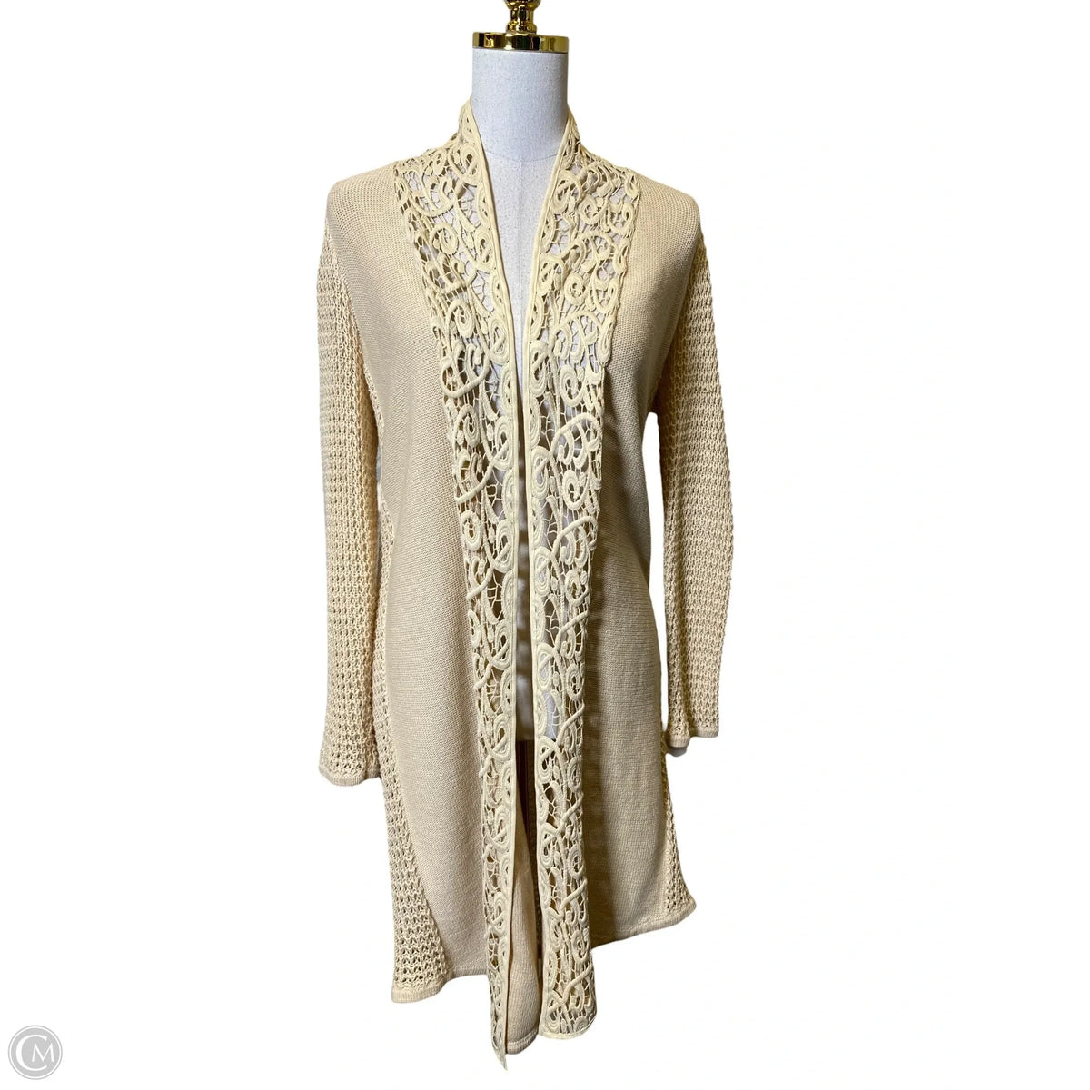 Cardigan By Chicos In Tan, Size: S
