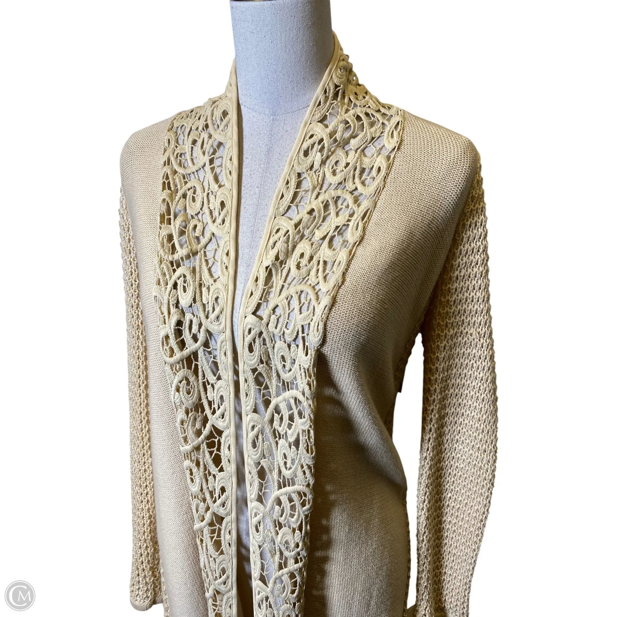 Cardigan By Chicos In Tan, Size: S