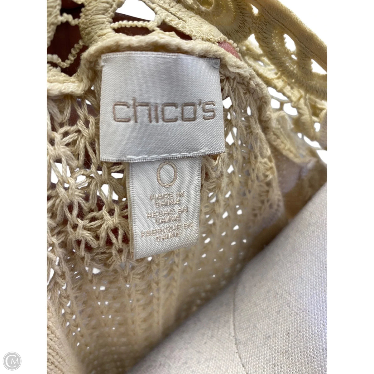 Cardigan By Chicos In Tan, Size: S