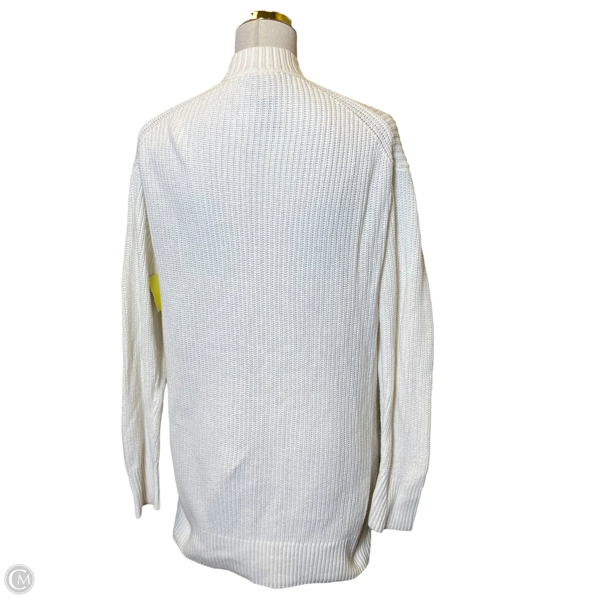 Sweater Cardigan By Clothes Mentor In White, Size: S