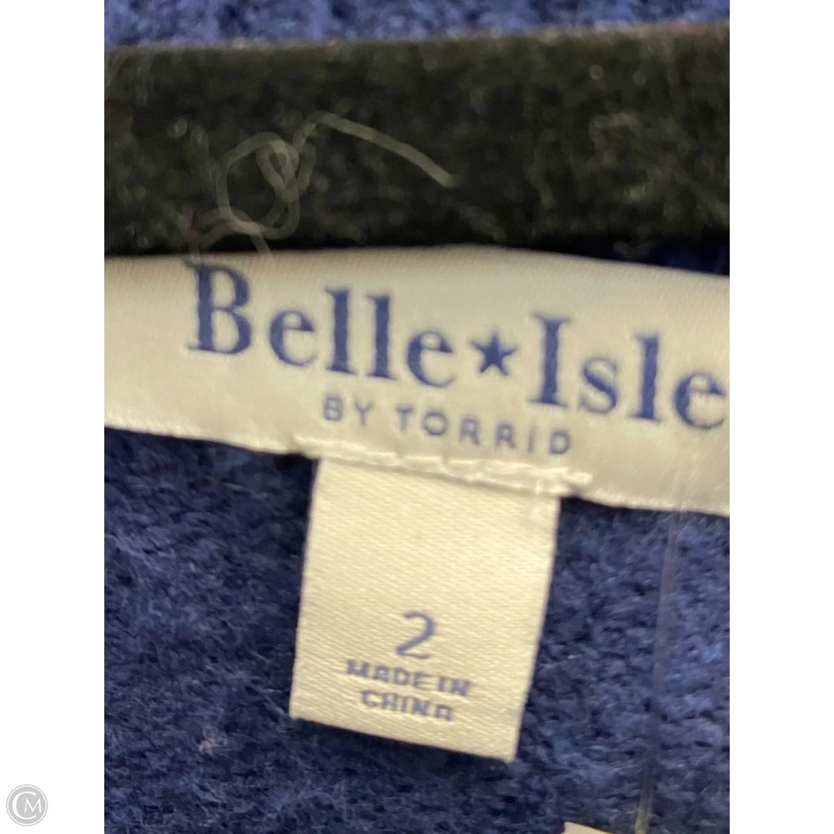 Sweater Cardigan By Clothes Mentor In Blue, Size: 2x